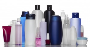Collection of bottles of health and beauty products